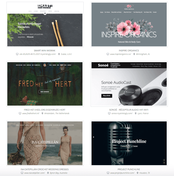 Strikingly online store templates Strikingly online store templates